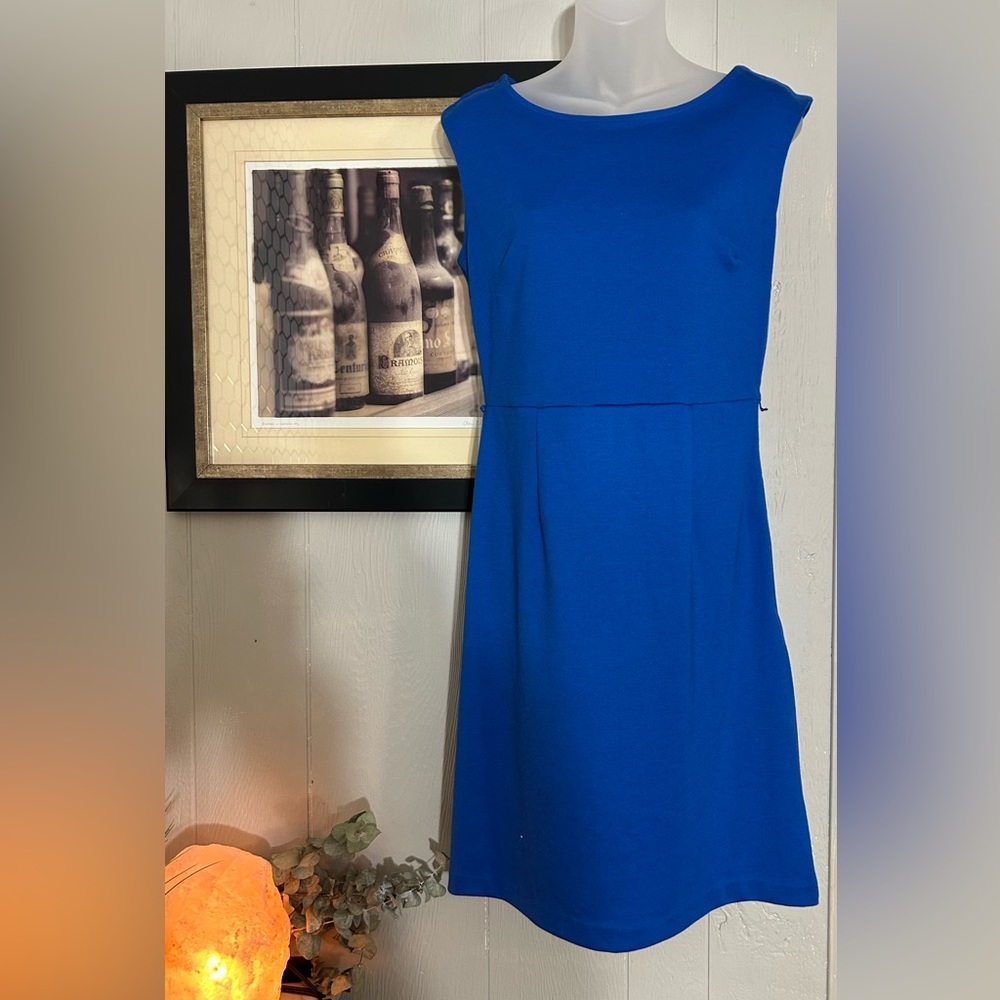 Royal Blue Sleeveless Sheath Dress. Limited Size 8